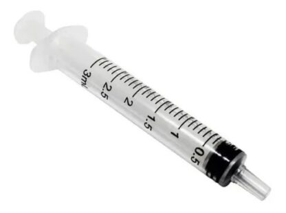 Jeringa 3 ml sin aguja