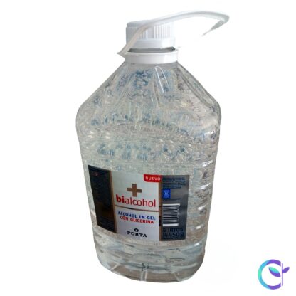 Alcohol en gel medicinal con glicerina x 5lts